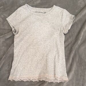 Abercrombie Kids Light Gray Ribbed Shirt